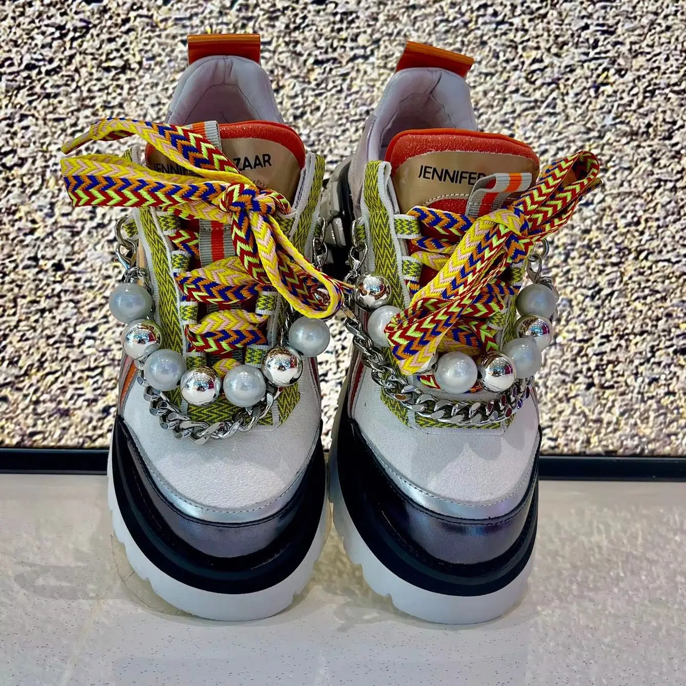 Women Chunky Shoes Europe Station Genuine Leather Female Platform Sneakers 2026 Spring Autumn Ins Luxury Brand Designer Chain
Women Chunky Shoes Europe Station Genuine Leather Female Platform Sneakers 2026 Spring Autumn Ins Luxury Brand Designer Chain