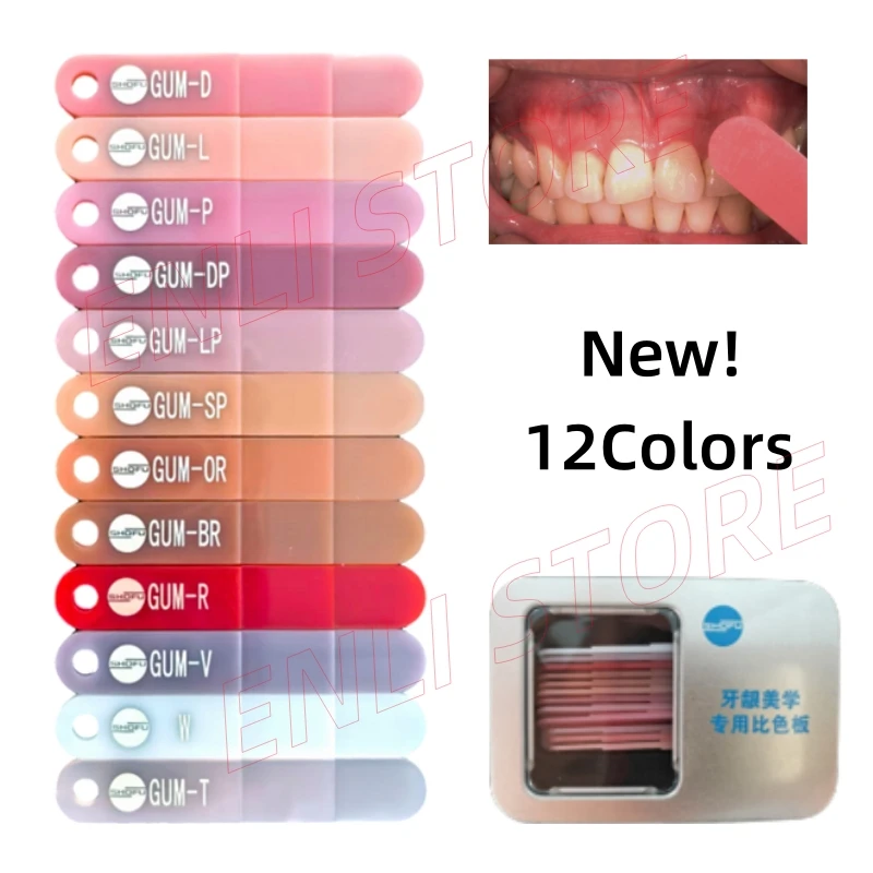 SHOFU NEW 12 Colors/Set Vintage Halo Gumy Tri-Color Set Gum Colored Shade Tracking Aid Indicator Light Medium and Dark Gum Color
SHOFU NEW 12 Colors/Set Vintage Halo Gumy Tri-Color Set Gum Colored Shade Tracking Aid Indicator Light Medium and Dark Gum Color
