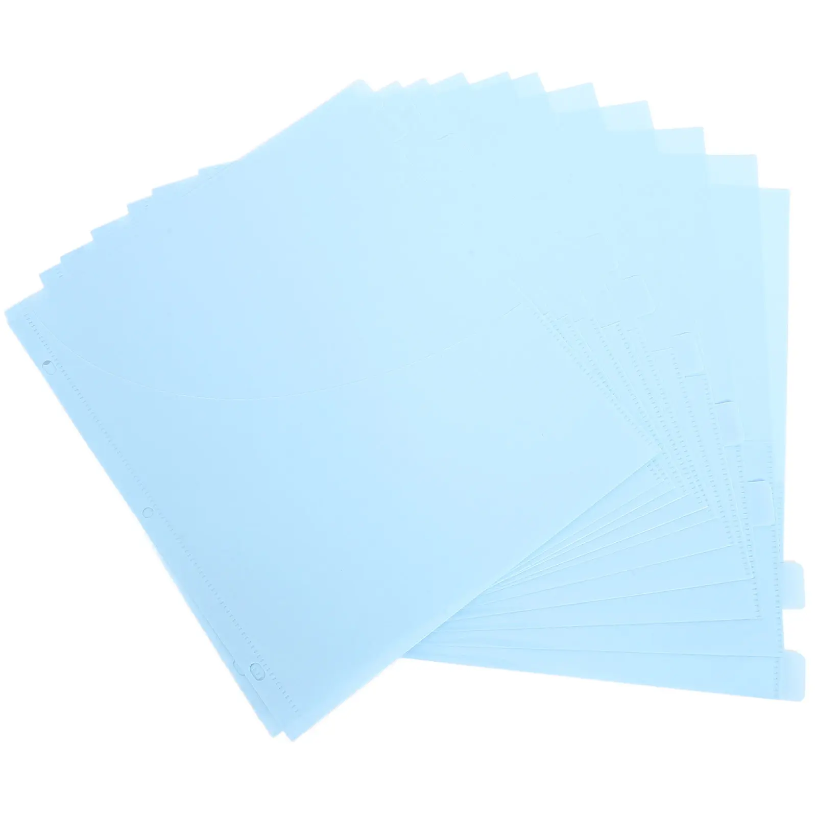 12Pcs A4 3-Hole PP Plastic Binder Pockets Pocket Dividers for Loose Leaf Binders Document Organization School Office Home Budget
12Pcs A4 3-Hole PP Plastic Binder Pockets Pocket Dividers for Loose Leaf Binders Document Organization School Office Home Budget