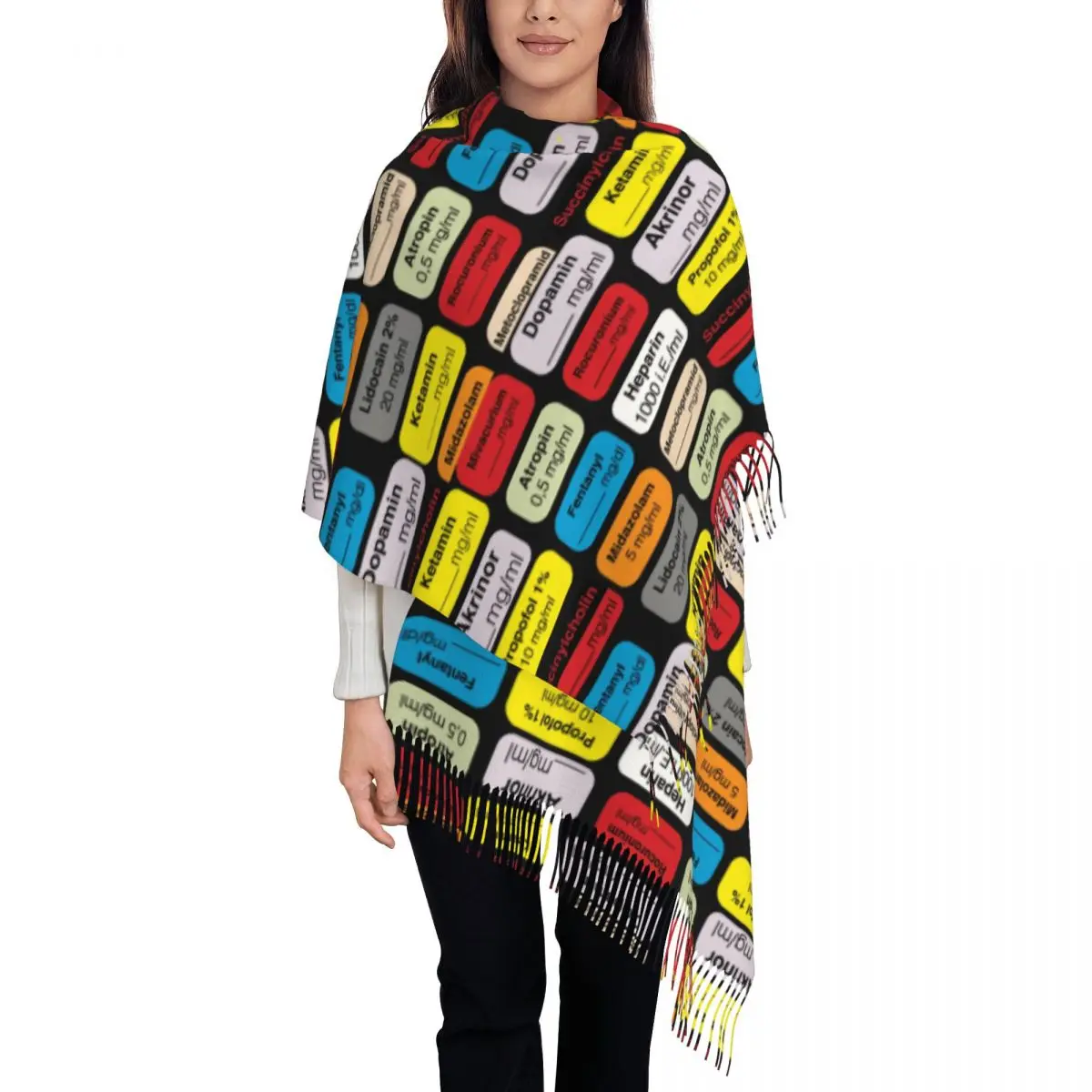 Анестезия, лекарства, этикетки, шарф с кисточками, женский мягкий медицинский платок для медсестры, женские зимне-осенние шарфы
Анестезия, лекарства, этикетки, шарф с кисточками, женский мягкий медицинский платок для медсестры, женские зимне-осенние шарфы