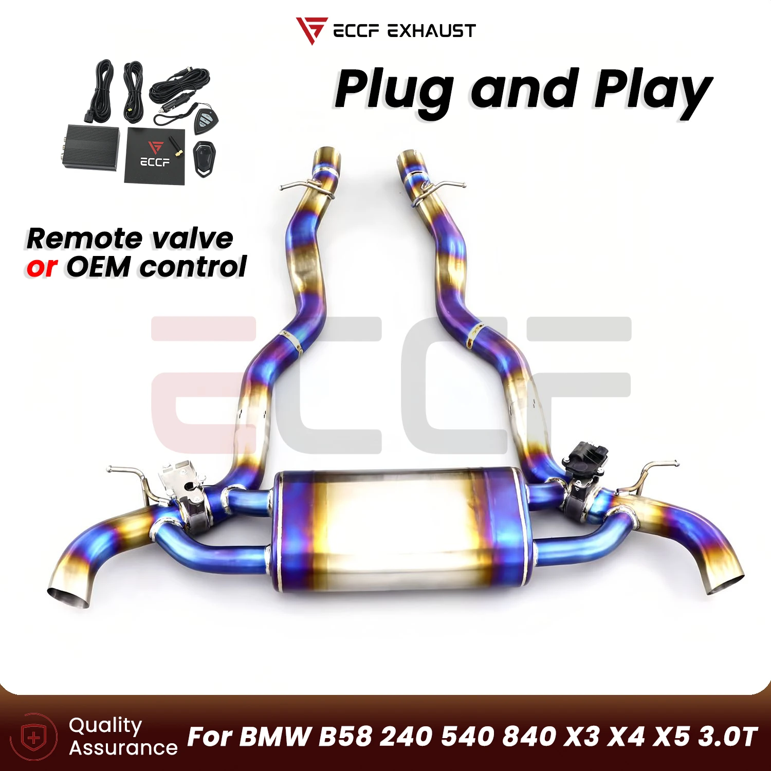 Sporty Titanium Catback Exhaust For BMW B58 240 540 840 X3 X4 X5 3.0T Aggressive Exhaust Sound Plug and Play Performance Upgrade
Sporty Titanium Catback Exhaust For BMW B58 240 540 840 X3 X4 X5 3.0T Aggressive Exhaust Sound Plug and Play Performance Upgrade