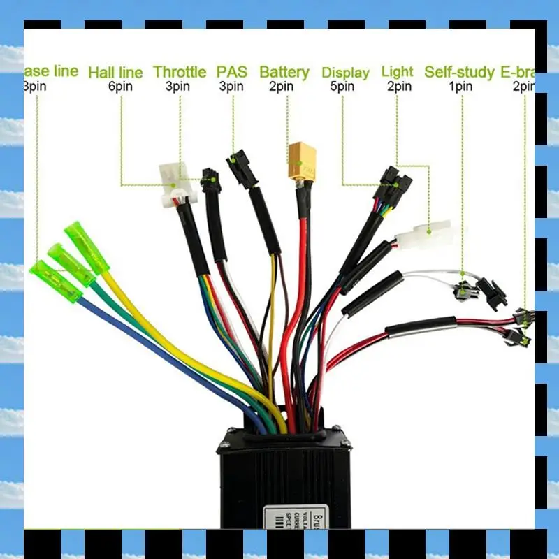 24/36/48V 30A Three-Mode Controller Small Kit Electric Bicycle Controller UKC3 Color Screen Instrument With Controller Small Bag
24/36/48V 30A Three-Mode Controller Small Kit Electric Bicycle Controller UKC3 Color Screen Instrument With Controller Small Bag