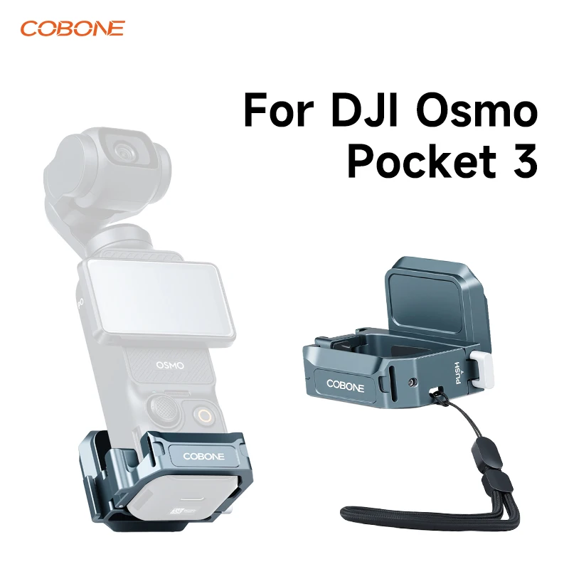 COBONE Aluminum XQ Quick-Release Cage for DJI Osmo Pocket 3, Cold Shoe & Action Adapter with Magnetic Filter Holder
COBONE Aluminum XQ Quick-Release Cage for DJI Osmo Pocket 3, Cold Shoe & Action Adapter with Magnetic Filter Holder