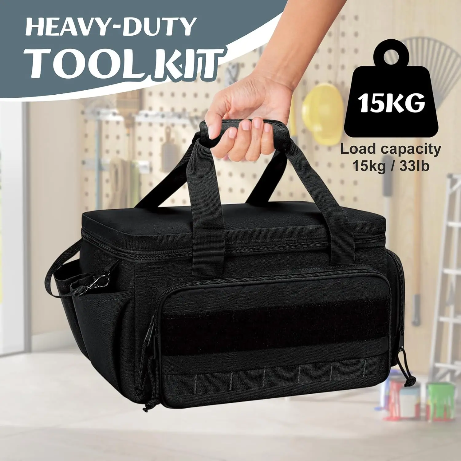 Open Mouth Tool Bag for Men Heavy Duty Electrician Tool Bags Multi-pockets Wide Open Mouth Tool Storage Organiser for Mechanics
Open Mouth Tool Bag for Men Heavy Duty Electrician Tool Bags Multi-pockets Wide Open Mouth Tool Storage Organiser for Mechanics
