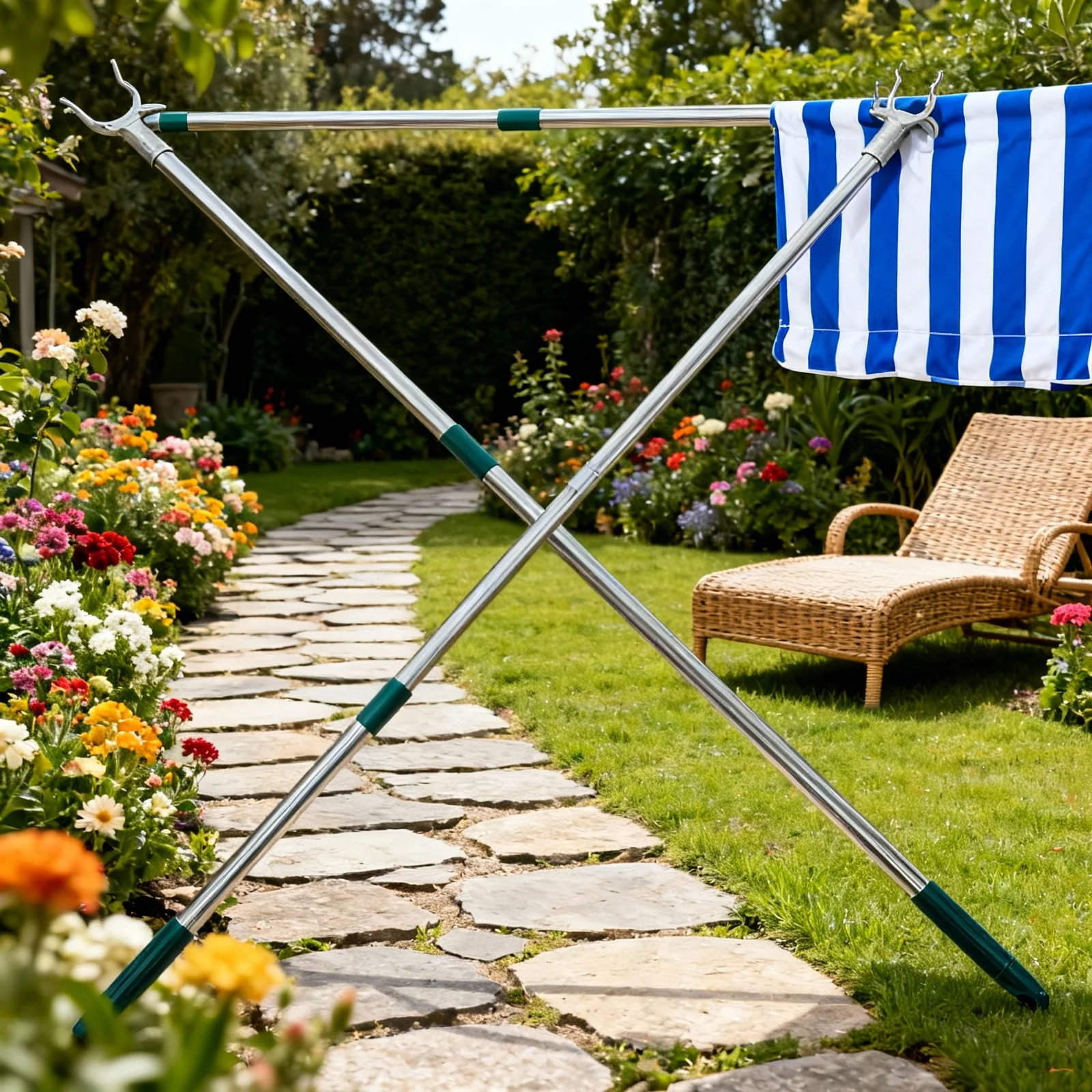 Stainless Steel Clothes Drying Pole Retractable Lightweight Adjustable Length Fork Head Design for Balcony Closet High Reach
Stainless Steel Clothes Drying Pole Retractable Lightweight Adjustable Length Fork Head Design for Balcony Closet High Reach