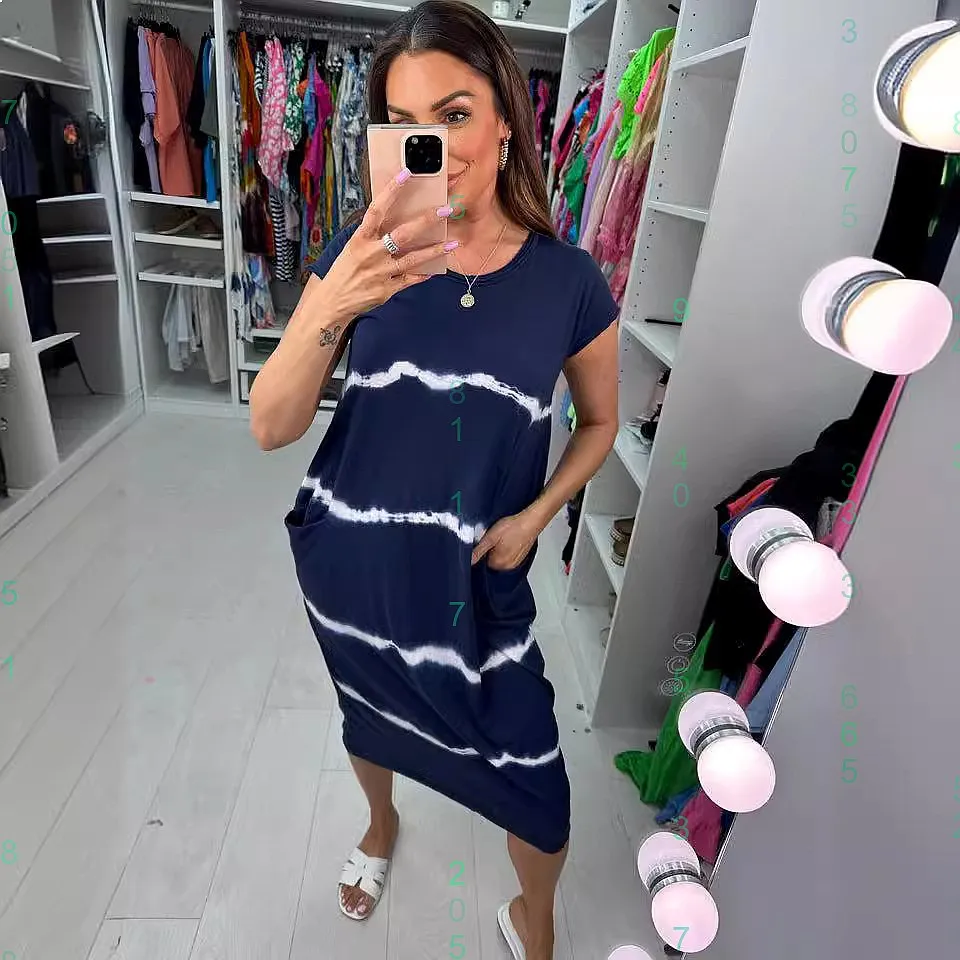 Women Striped Print Loose Casual Dress Dresses Spring Summer Matching Sets
Women Striped Print Loose Casual Dress Dresses Spring Summer Matching Sets