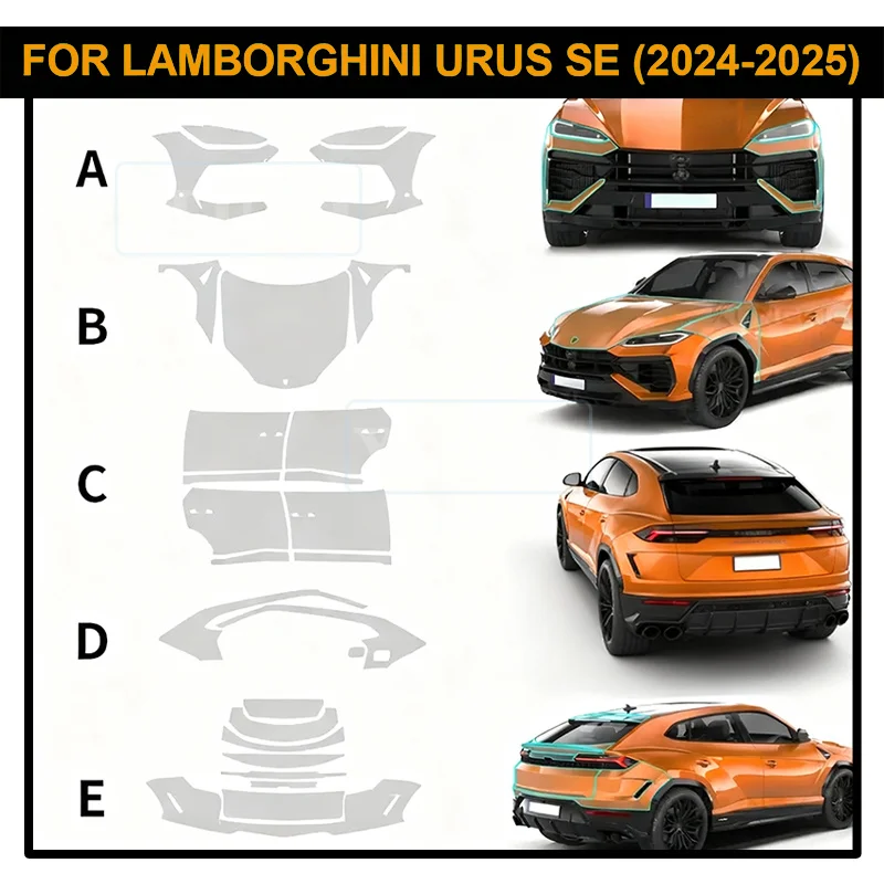 For Lamborghini URUS S 2024 2025 Paint Protection Film PPF Transparent Clear Car Body Sticker TPU Accessories Car Styling
For Lamborghini URUS S 2024 2025 Paint Protection Film PPF Transparent Clear Car Body Sticker TPU Accessories Car Styling