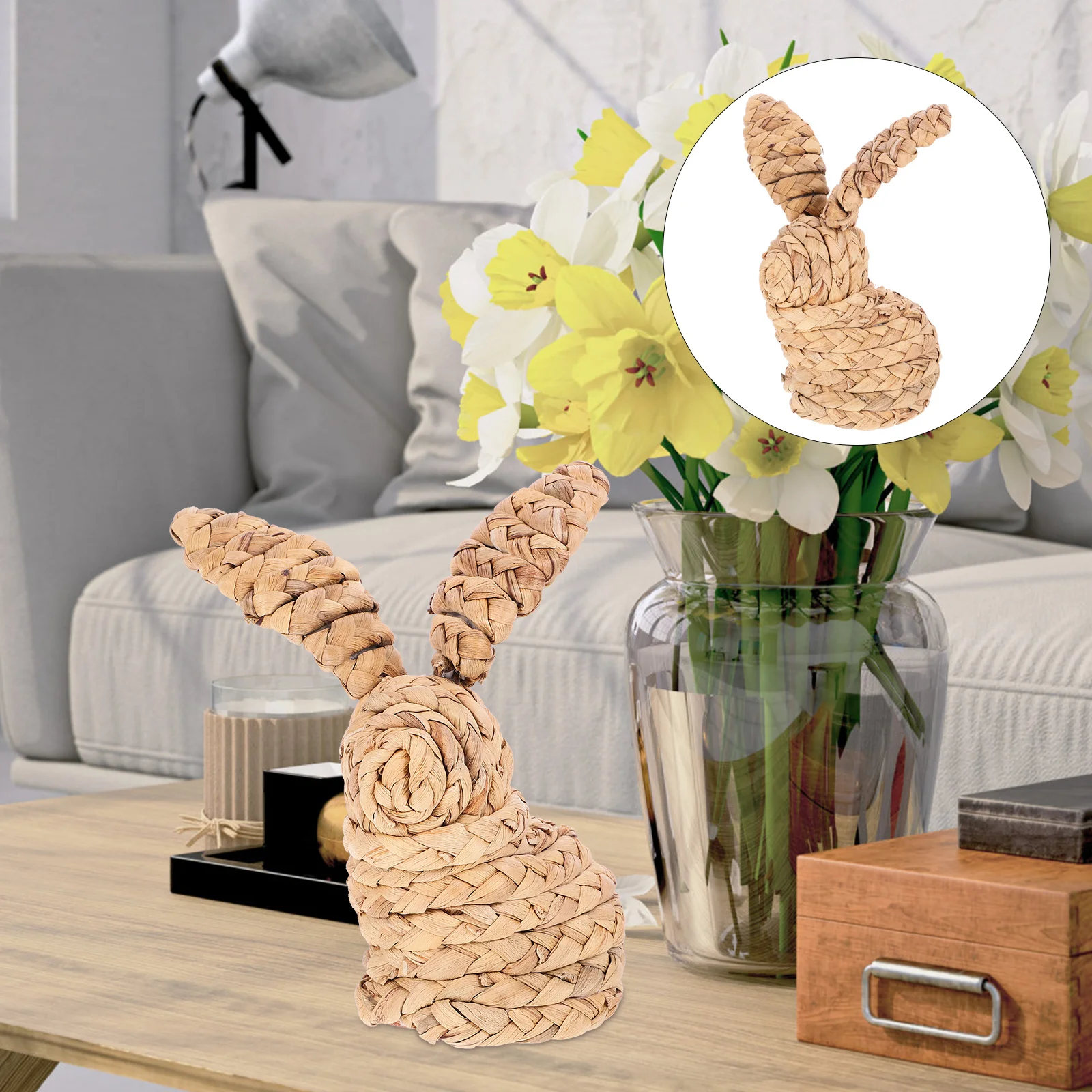 Straw Woven Rabbit Easter Bunny Decoration Rustic Farmhouse Home Party Decor Craft Gift Display Ornament
Straw Woven Rabbit Easter Bunny Decoration Rustic Farmhouse Home Party Decor Craft Gift Display Ornament
