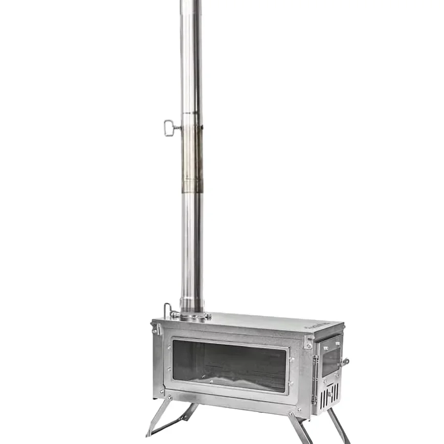 Customized Tent Stove With Chimney Stainless Steel Titanium Fast Folding Outdoor Camping Wood Burning Stove for Hot Tent Heating
Customized Tent Stove With Chimney Stainless Steel Titanium Fast Folding Outdoor Camping Wood Burning Stove for Hot Tent Heating