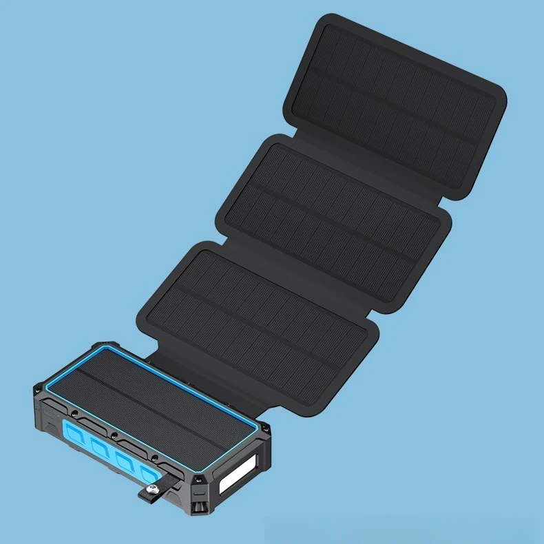 20000mAh Hand Crank Solar Power Bank Foldable Wireless Charging Emergency Power Bank With Built-in Cable
20000mAh Hand Crank Solar Power Bank Foldable Wireless Charging Emergency Power Bank With Built-in Cable