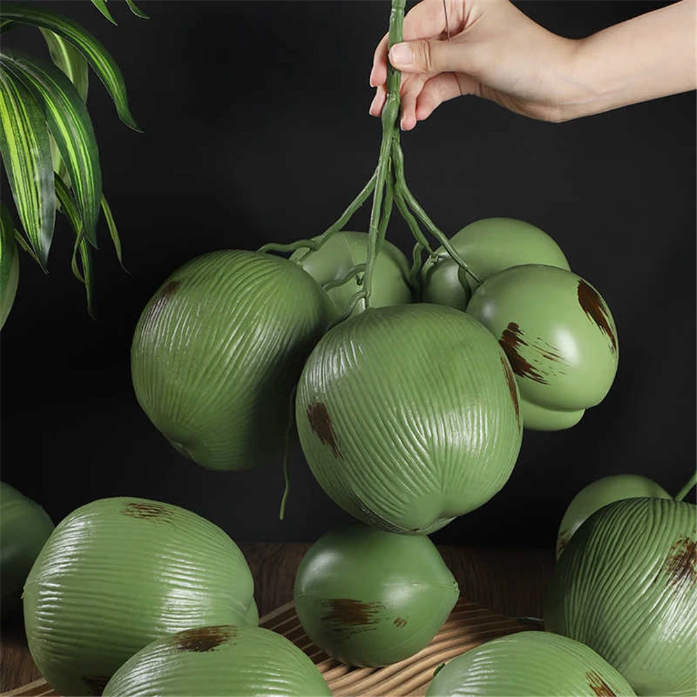 Artificial fake fruit party supplies home hotel restaurant Shop Store decoration plastic large Simulation coconut Fruit model 
Artificial fake fruit party supplies home hotel restaurant Shop Store decoration plastic large Simulation coconut Fruit model