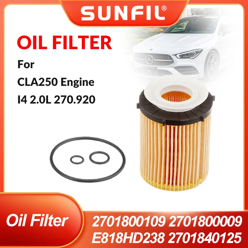 Oil Filter for CLA250 Engine I4 2.0L 270.920 2701800109 2701800009 HU711/6Z E818HD238 2701840125
Oil Filter for CLA250 Engine I4 2.0L 270.920 2701800109 2701800009 HU711/6Z E818HD238 2701840125