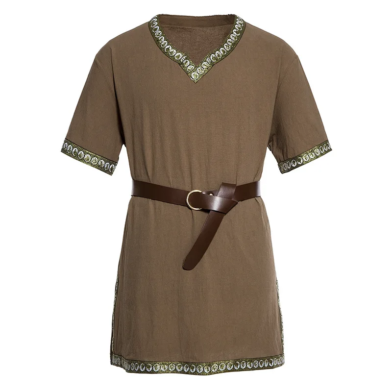 2024 Summer European Men's Medieval Clothing Halloween Tunic Viking Knight Pirate Vintage Warrior Shirt
2024 Summer European Men's Medieval Clothing Halloween Tunic Viking Knight Pirate Vintage Warrior Shirt