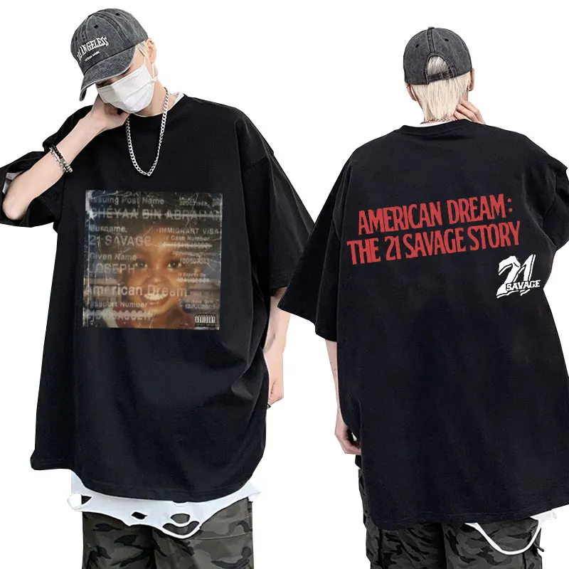 Rapper Hip Hop 21 SAVAGE New Album Graphic T Shirts Men Women's Clothing 2024 Vintage Short Sleeves T-shirt Oversized Tees Tops
Rapper Hip Hop 21 SAVAGE New Album Graphic T Shirts Men Women's Clothing 2024 Vintage Short Sleeves T-shirt Oversized Tees Tops