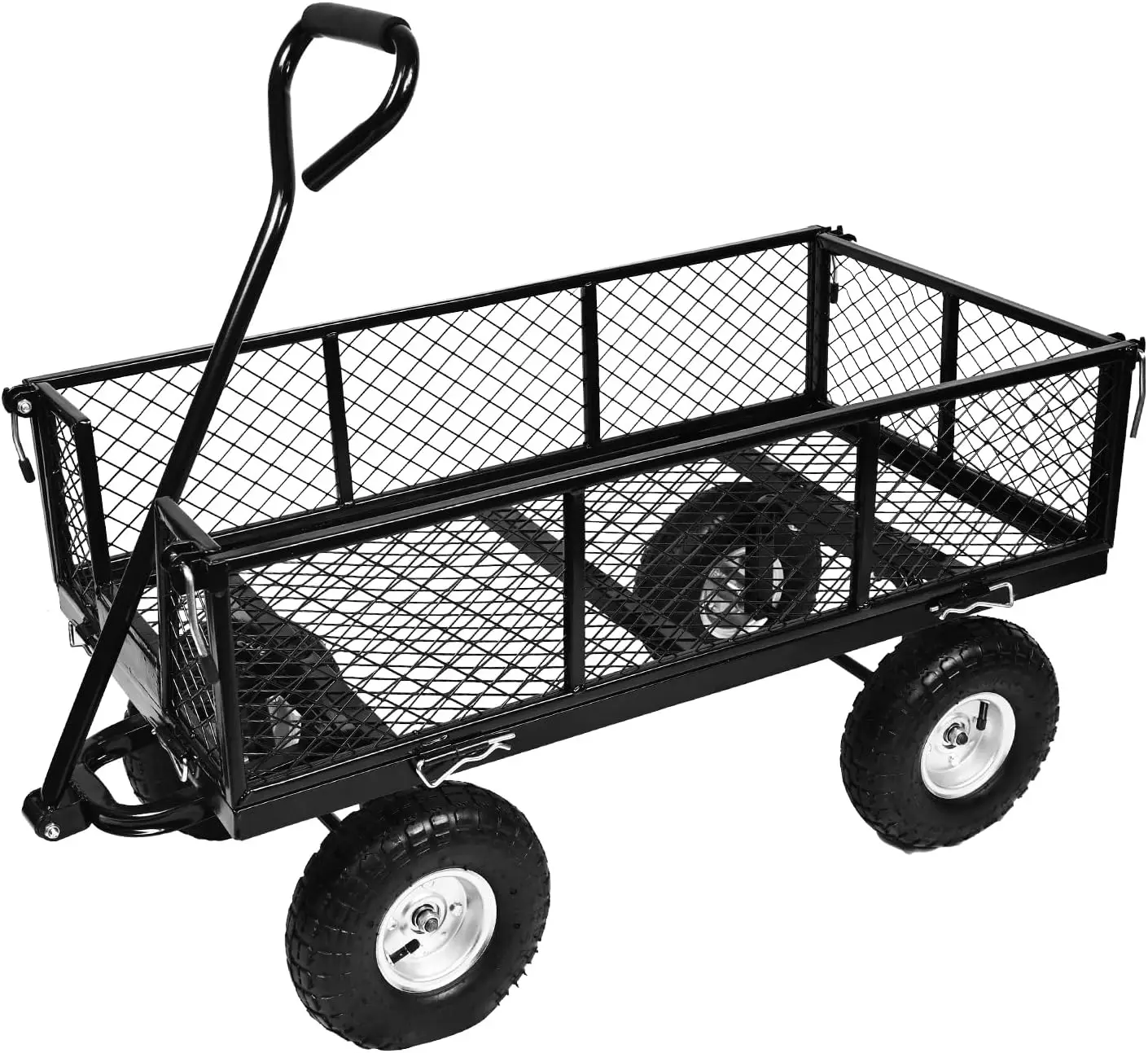 Garden Cart,Wagon Cart With Wheels Foldable With 900Lbs, Carts With Wheels 180° Rotating Handle And Removable Sides,Garden
Garden Cart,Wagon Cart With Wheels Foldable With 900Lbs, Carts With Wheels 180° Rotating Handle And Removable Sides,Garden