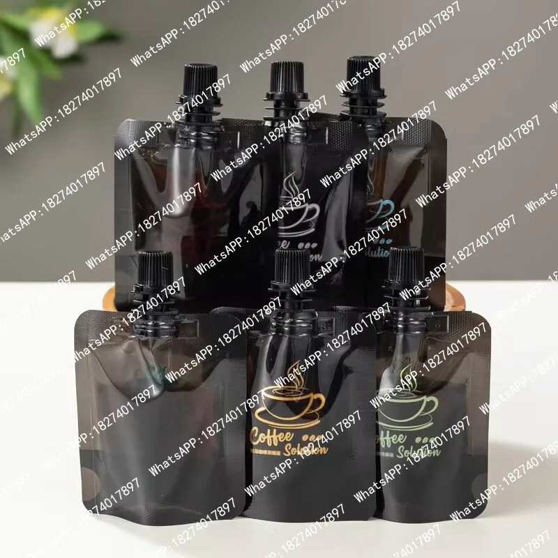 100pcs Coffee Packaging Drinking Nozzle Bags Black Juice Beverage Sealed Storage Reusable Pouch 50ml
100pcs Coffee Packaging Drinking Nozzle Bags Black Juice Beverage Sealed Storage Reusable Pouch 50ml