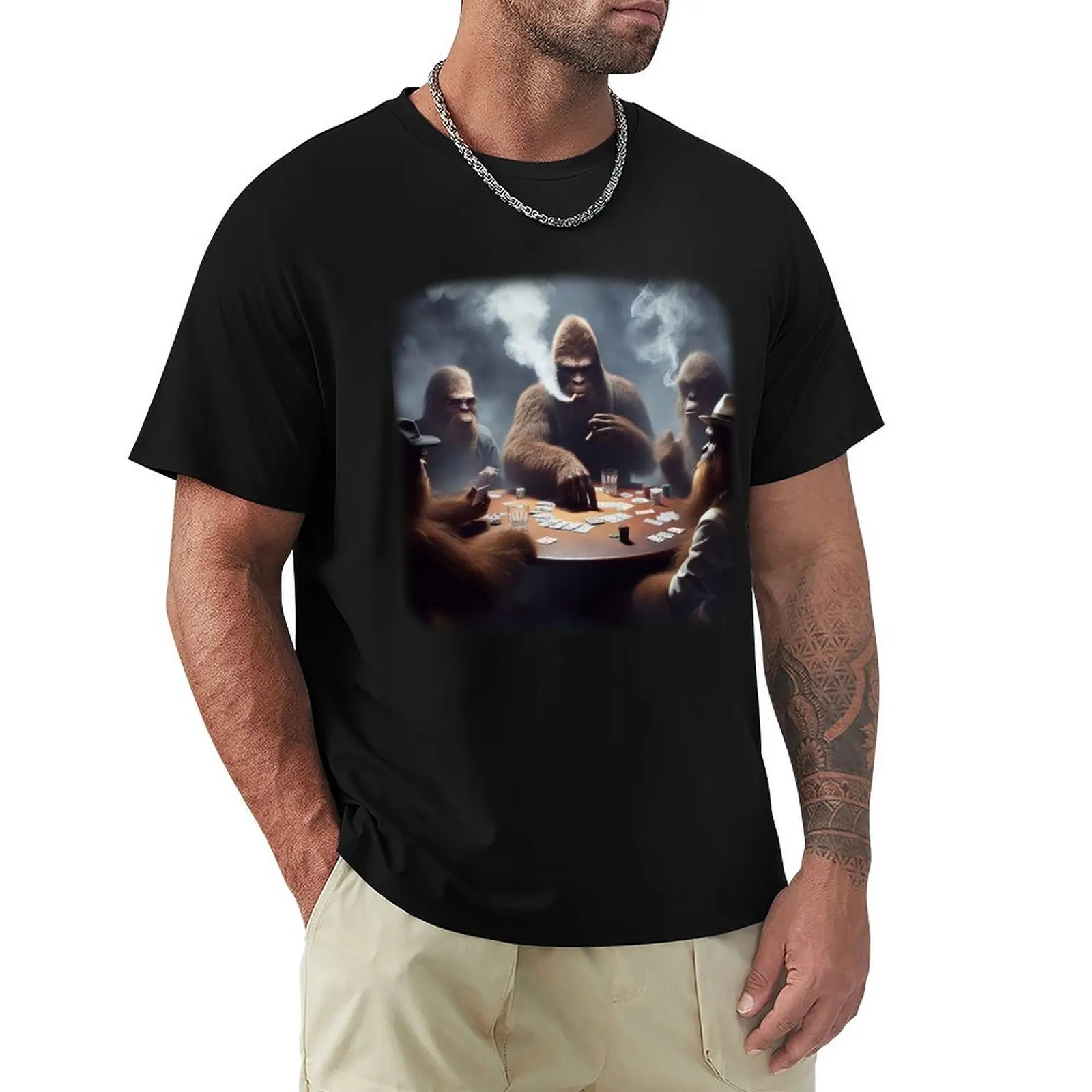 Bigfoot Poker Party T-Shirt boys whites quick drying blue archive anime shirts men
Bigfoot Poker Party T-Shirt boys whites quick drying blue archive anime shirts men