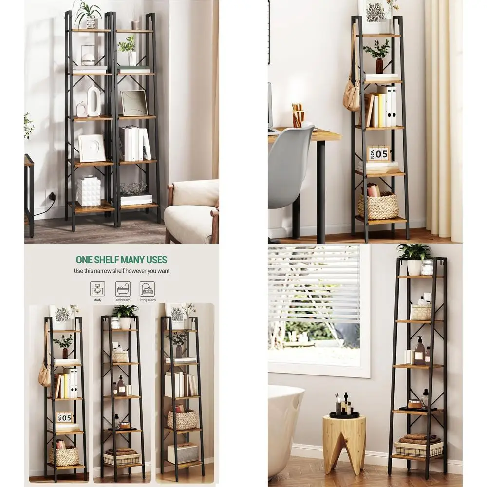 Книжная полка с угловой лестницей в деревенском коричневом стиле с крючками, 11,8x13,4x63, для хранения дома, офиса и кухни
Книжная полка с угловой лестницей в деревенском коричневом стиле с крючками, 11,8x13,4x63, для хранения дома, офиса и кухни