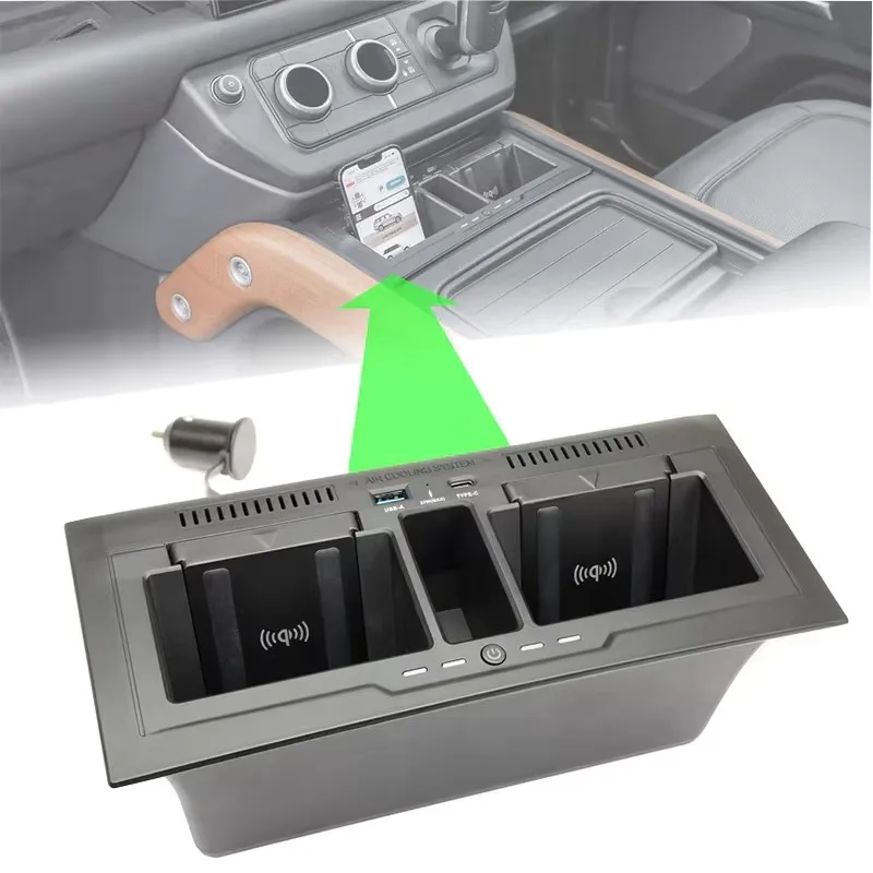 QI car wireless charger ,For Defender 110 130 accessory, mobile phone quick stand, 2023-2020 charging board parts
QI car wireless charger ,For Defender 110 130 accessory, mobile phone quick stand, 2023-2020 charging board parts