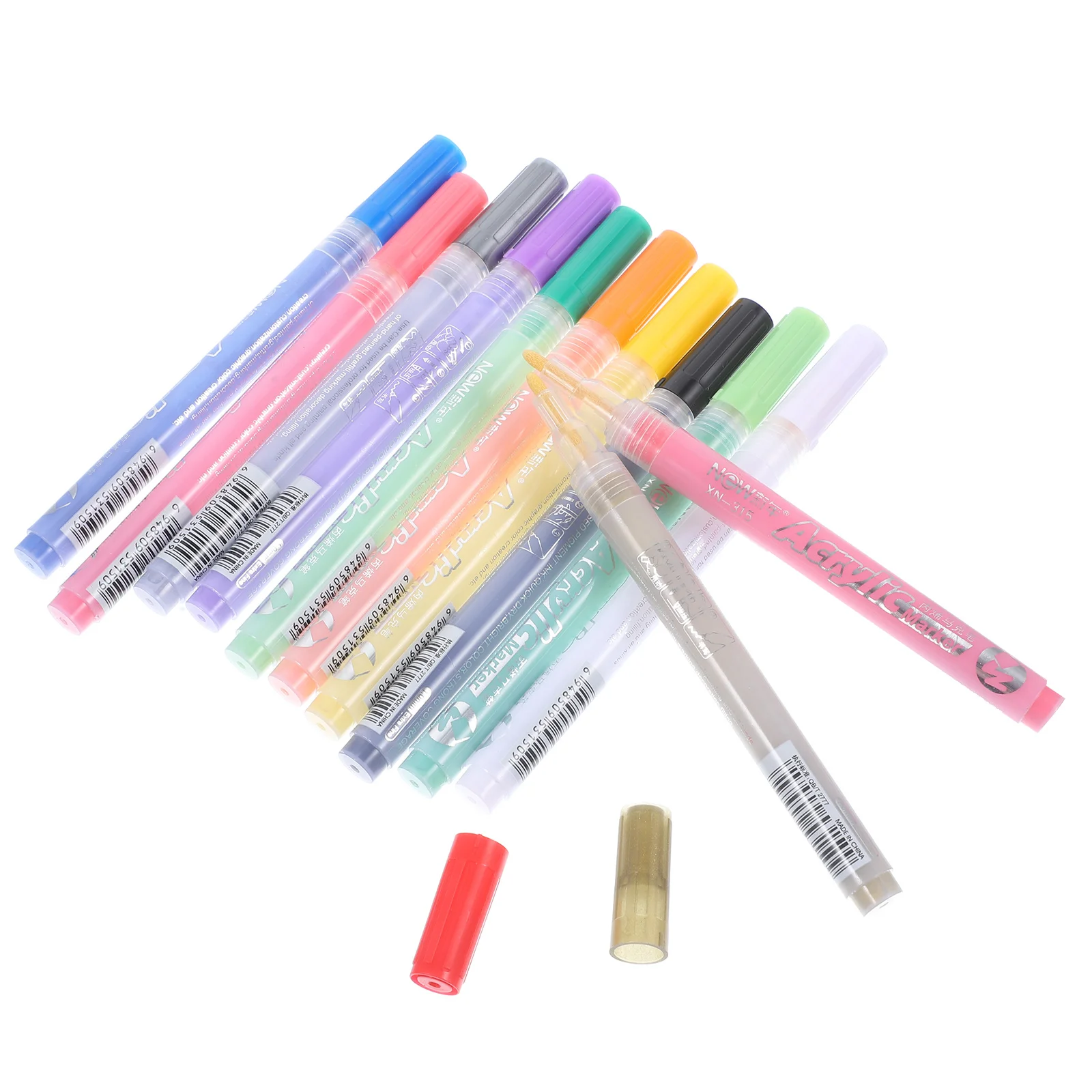 12Pcs Acrylic Paint Pen Set Colored Marker Pens for Painting Drawing Graffiti Coloring Writing Paint Markers Graffiti Markers
12Pcs Acrylic Paint Pen Set Colored Marker Pens for Painting Drawing Graffiti Coloring Writing Paint Markers Graffiti Markers