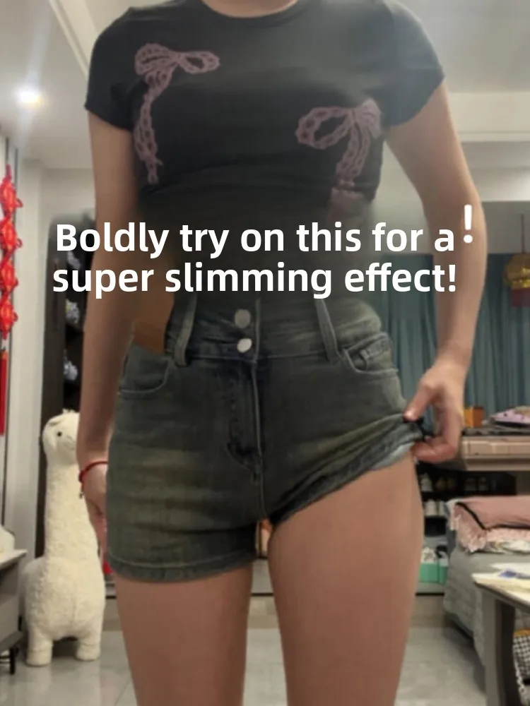 High Waist Slimming Elastic American Retro Denim Shorts Women's Style Summer Cleanfit Jeans Hot Pants for Plump Ladies
High Waist Slimming Elastic American Retro Denim Shorts Women's Style Summer Cleanfit Jeans Hot Pants for Plump Ladies