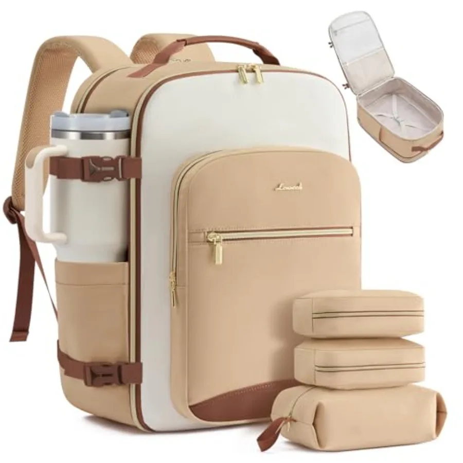 Travel Backpack for Women and Men, Airline Approved Carry On Luggage with 3 Packing Cubes, TSA Overnight Bags, Waterproof Perso
Travel Backpack for Women and Men, Airline Approved Carry On Luggage with 3 Packing Cubes, TSA Overnight Bags, Waterproof Perso
