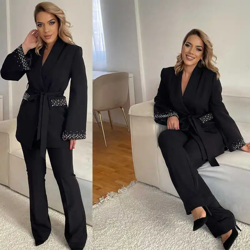 Formal Mother Of The Birde Pants Suits Beading Office Ladies Business Wear Prom Birthday Party Customized 2 Pieces
Formal Mother Of The Birde Pants Suits Beading Office Ladies Business Wear Prom Birthday Party Customized 2 Pieces