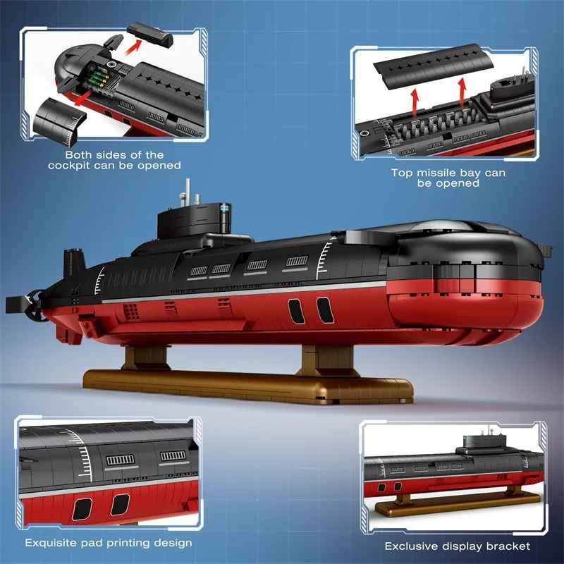 ZZ33048 Typhoon-class Submarine MOC Building Block Model Kit - Small Bricks Educational Assembly Toy 2895pcs
ZZ33048 Typhoon-class Submarine MOC Building Block Model Kit - Small Bricks Educational Assembly Toy 2895pcs
