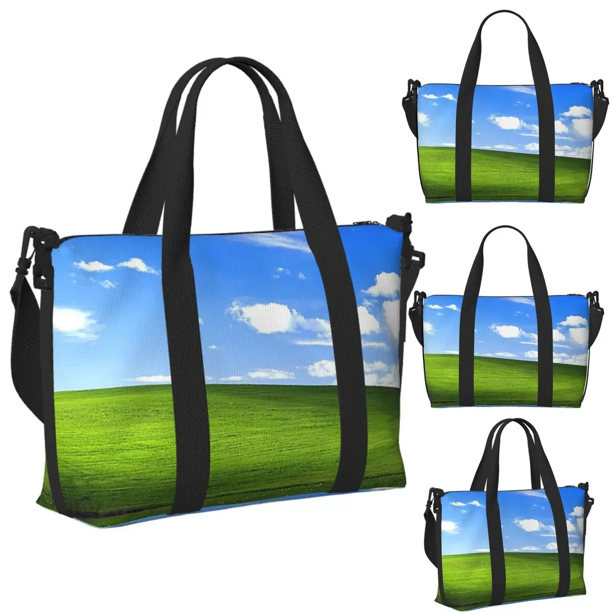 Custom Windows XP Wallpaper Beach Travel Bag Large Capacity Tote Bags for Gym Sport Women Shopping Duffle Shoulder Bag
Custom Windows XP Wallpaper Beach Travel Bag Large Capacity Tote Bags for Gym Sport Women Shopping Duffle Shoulder Bag