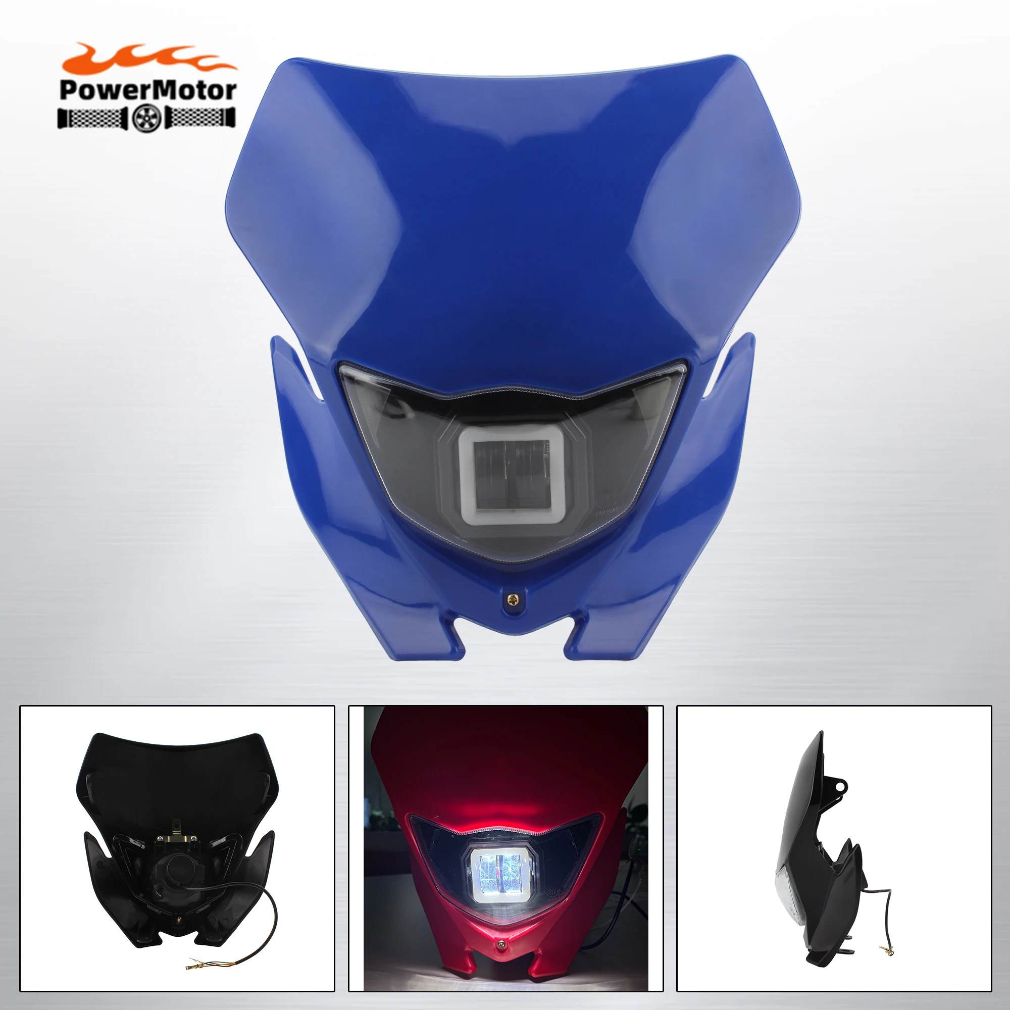 Motocross LED Headlight Plate Head Lamp For Yamaha Kawasaki For Suzuki Honda KLX CRF WR YZ 250 450 Motorcycle Headlamp Fairing
Motocross LED Headlight Plate Head Lamp For Yamaha Kawasaki For Suzuki Honda KLX CRF WR YZ 250 450 Motorcycle Headlamp Fairing