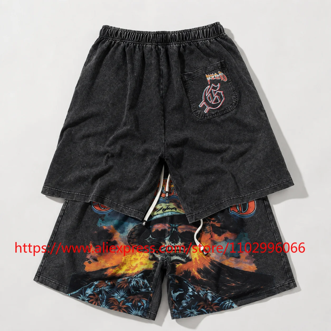New Model GOD High Street SPEED Elastic Waist Shorts Retro Skeleton Print High Quality Men's Casual Loose Pull-string Shorts
New Model GOD High Street SPEED Elastic Waist Shorts Retro Skeleton Print High Quality Men's Casual Loose Pull-string Shorts