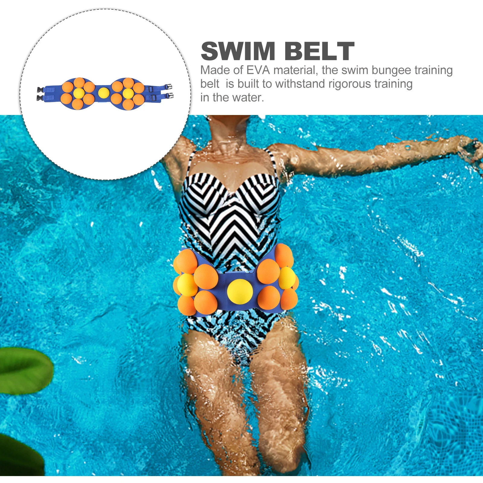 1 Pcs Adjustable Swim Belt Floating Exercise Training Aid Waist Float Rescue Belt for Swimming
1 Pcs Adjustable Swim Belt Floating Exercise Training Aid Waist Float Rescue Belt for Swimming