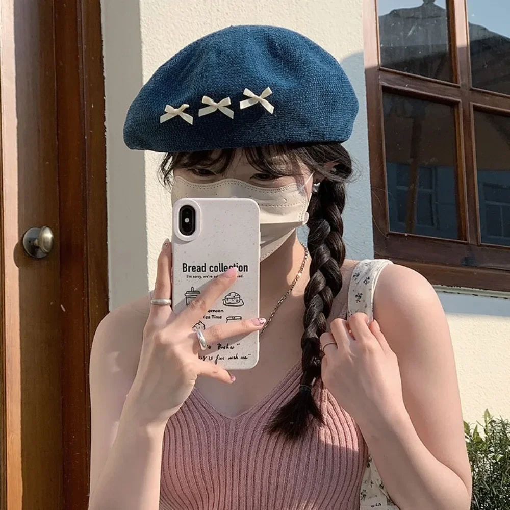 Artist Hat Thin Bow Knitted Berets Japanese Style Cute Octagonal Hat Y2K Spicy Girl Painter Hat Streetwear
Artist Hat Thin Bow Knitted Berets Japanese Style Cute Octagonal Hat Y2K Spicy Girl Painter Hat Streetwear