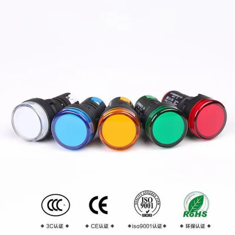 10pcs/lot Waterproof AD16-22DS 22mm 12V24V220V Red Blue Green White Yellow Panel Mount Signal Power Led Indicator Light
10pcs/lot Waterproof AD16-22DS 22mm 12V24V220V Red Blue Green White Yellow Panel Mount Signal Power Led Indicator Light
