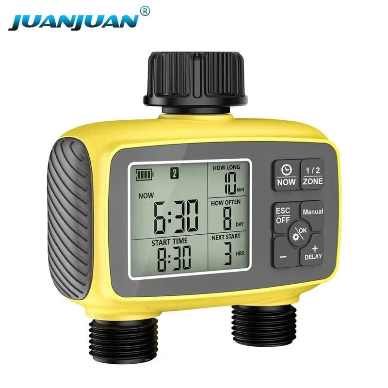 Factory Wholesale New Intelligent Digital Display Irrigator Two Channel Water Outlet Timer Garden Watering Irrigation System
Factory Wholesale New Intelligent Digital Display Irrigator Two Channel Water Outlet Timer Garden Watering Irrigation System
