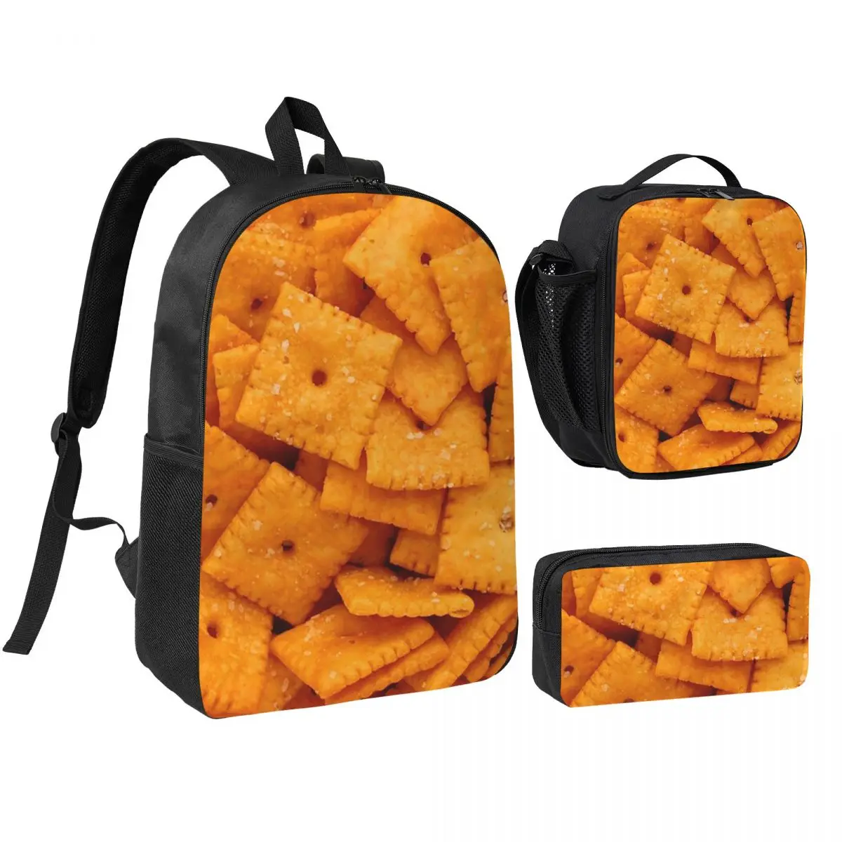 Cheez Its Backpack Boys Girls BookBag School Bag Shoulder Bags 3ps Insulated Lunch Bag Pencil Case
Cheez Its Backpack Boys Girls BookBag School Bag Shoulder Bags 3ps Insulated Lunch Bag Pencil Case