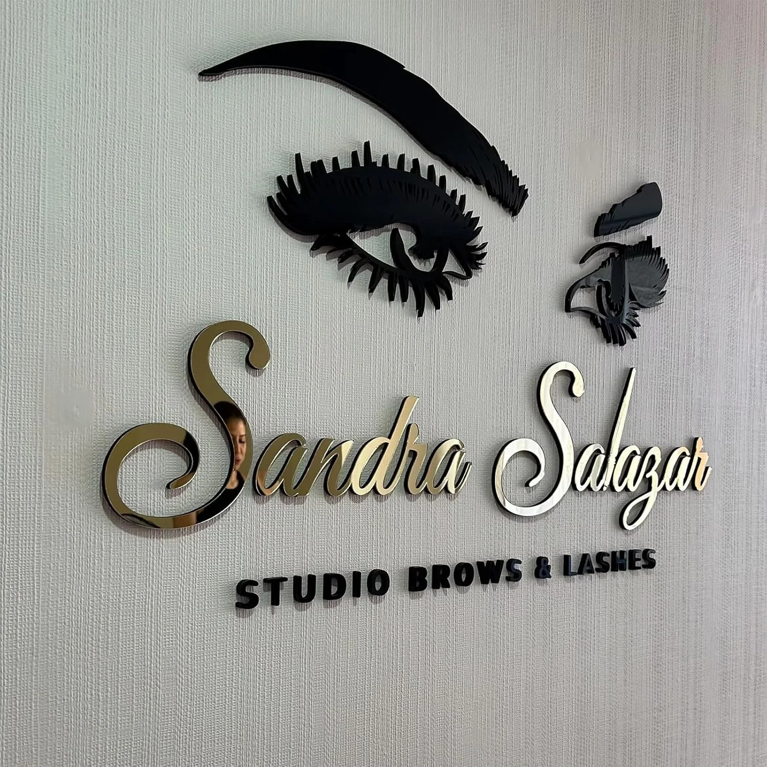 Large Custom Laser Cut 3D Raised Logo Sign Acrylic Wall Sign Business Letters for Salon Lobby Reception Dentist Office - 5mm
Large Custom Laser Cut 3D Raised Logo Sign Acrylic Wall Sign Business Letters for Salon Lobby Reception Dentist Office - 5mm