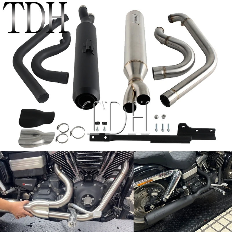 For Harley Dyna 06-17 Slip-on Full Exhaust System Long 2-into-1 Mufflers Pipe fit Low Rider FXDL FXDLS FXDLI Fat Bob FXDF FXDFSE
For Harley Dyna 06-17 Slip-on Full Exhaust System Long 2-into-1 Mufflers Pipe fit Low Rider FXDL FXDLS FXDLI Fat Bob FXDF FXDFSE