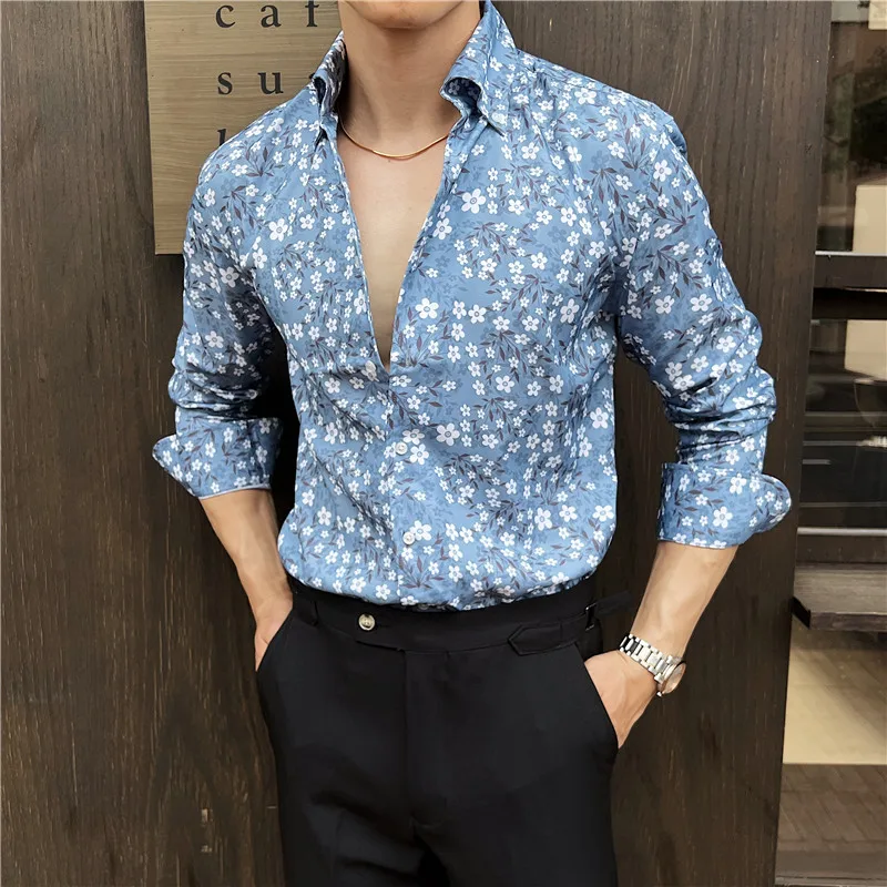 Men's Floral Summer Shirt - Breathable Casual Elegance with Botanical Print & Modern Urban Style for Sophisticated Wear V-neck
Men's Floral Summer Shirt - Breathable Casual Elegance with Botanical Print & Modern Urban Style for Sophisticated Wear V-neck