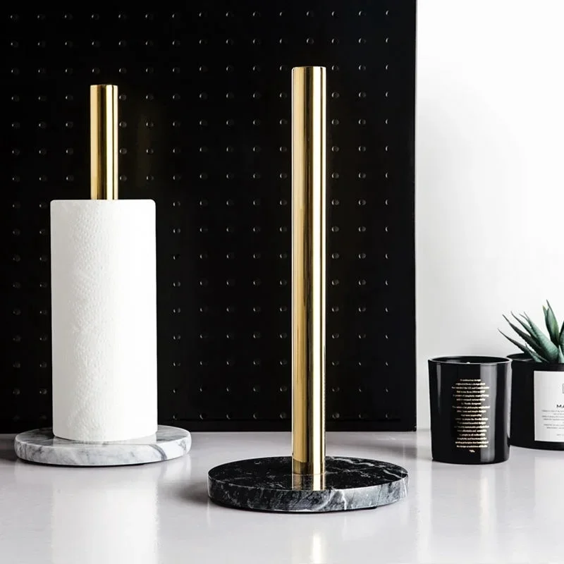 Modern Paper Towel Holder Roll Toilet Gold Paper Stand With Marble Base Vertical Paper Towel Rack Countertop Kitchen Dispenser
Modern Paper Towel Holder Roll Toilet Gold Paper Stand With Marble Base Vertical Paper Towel Rack Countertop Kitchen Dispenser