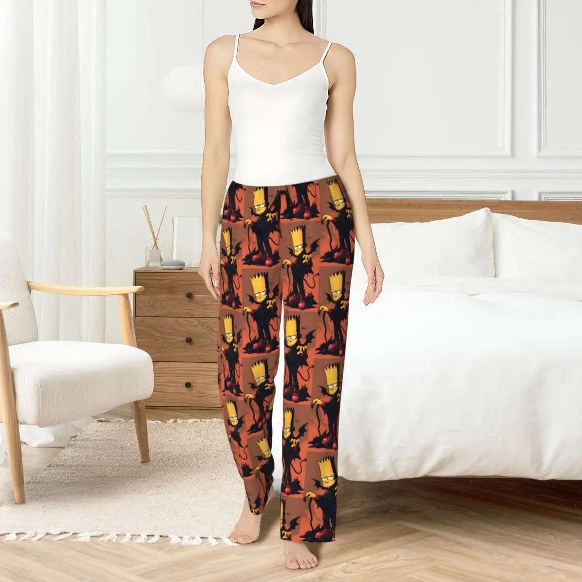 Custom Print Simpsons Pajama Pants for Women Animated Sitcom Sleep Sleepwear Bottoms with Pockets
Custom Print Simpsons Pajama Pants for Women Animated Sitcom Sleep Sleepwear Bottoms with Pockets
