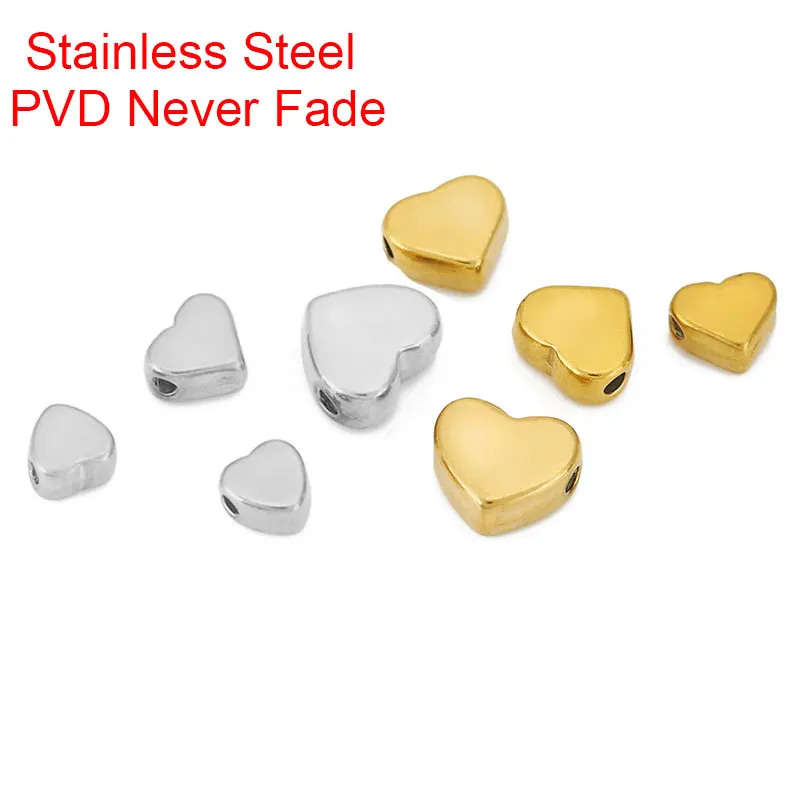 10 шт., никогда не выцветает, PVD ожерелье из нержавеющей стали, бусины в форме сердца, браслет с большим отверстием, бусины-разделители для DIY, аксессуары для изготовления ювелирных изделий
10 шт., никогда не выцветает, PVD ожерелье из нержавеющей стали, бусины в форме сердца, браслет с большим отверстием, бусины-разделители для DIY, аксессуары для изготовления ювелирных изделий