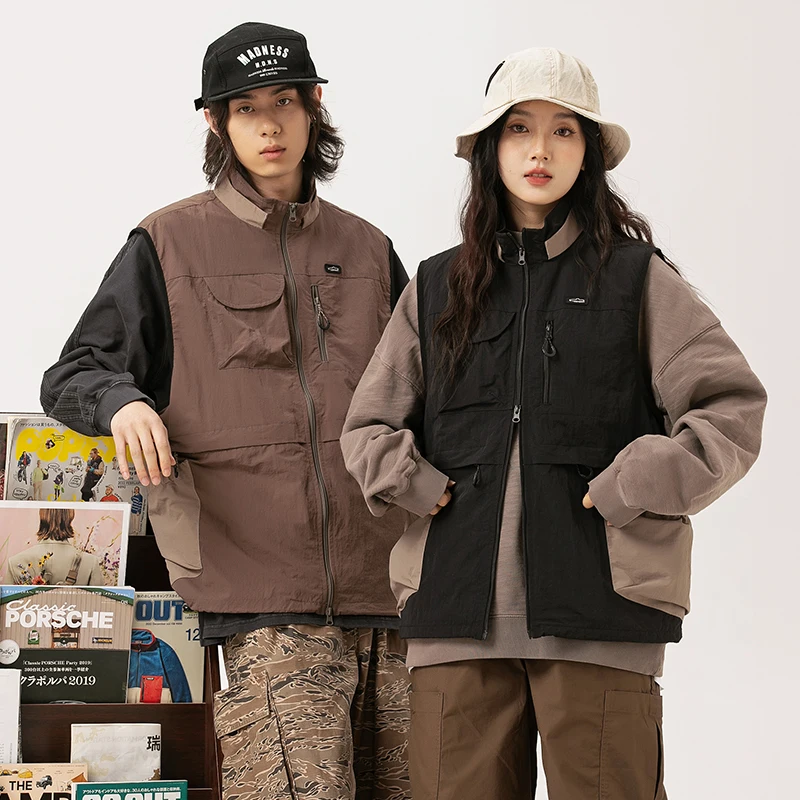 Cityboy Streetwear Fashion Loose Casual Track Tool Vest Men Outdoor Loose Casual Quick Dry Techwear Cargo Vest Sleeveless Jacket
Cityboy Streetwear Fashion Loose Casual Track Tool Vest Men Outdoor Loose Casual Quick Dry Techwear Cargo Vest Sleeveless Jacket