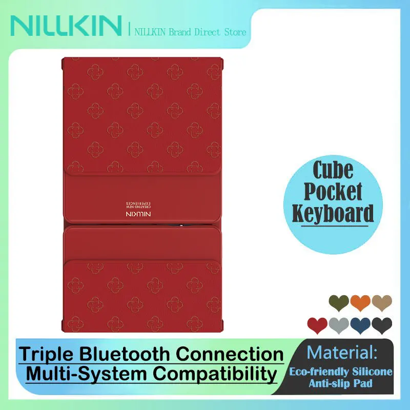 NILLKIN Cube Pocket Keyboard, 3-Fold Ultra Slim Portable Bluetooth Keyboard with Touchpad for Travel Office for iPad Tablet
NILLKIN Cube Pocket Keyboard, 3-Fold Ultra Slim Portable Bluetooth Keyboard with Touchpad for Travel Office for iPad Tablet