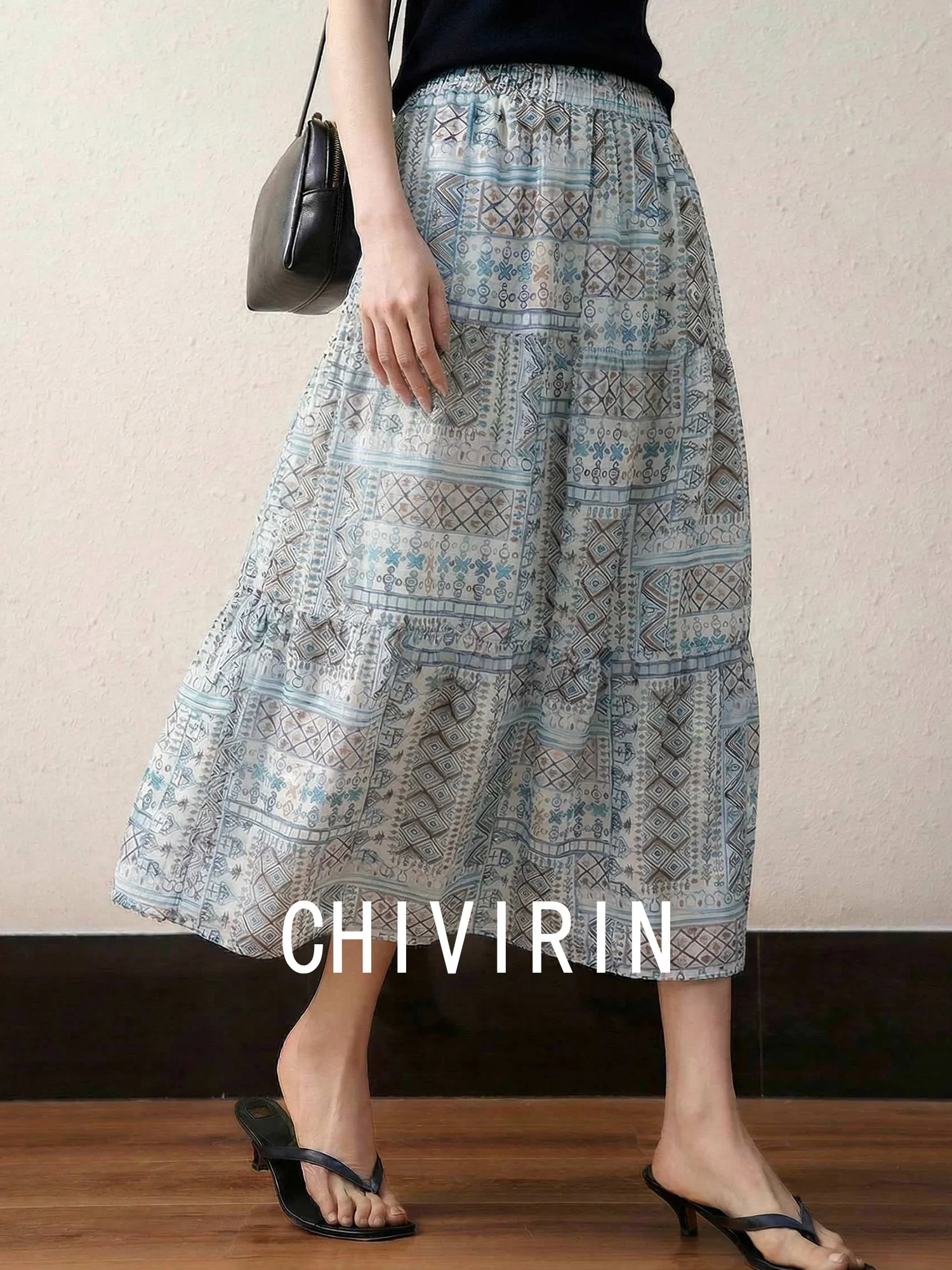 Elegant High Waist Floral Print Half Skirt Cotton Blend Loose Fit Summer Dress for Women Stylish Slimming Skirt
Elegant High Waist Floral Print Half Skirt Cotton Blend Loose Fit Summer Dress for Women Stylish Slimming Skirt