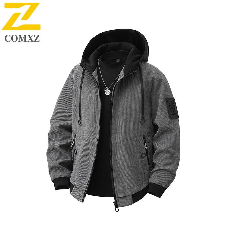 COMXZ Mens Hooded Jacket Autumn Trendy Casual Outdoor Camping Travel Windproof Handsome Coat Streetwear Brand Luxury Outerwear
COMXZ Mens Hooded Jacket Autumn Trendy Casual Outdoor Camping Travel Windproof Handsome Coat Streetwear Brand Luxury Outerwear