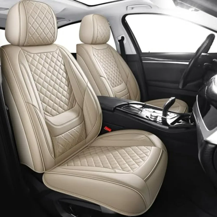 Bge Diamond Pattern Breathable Leather Front Pair Car Seat Covers Wear-Resistant Universal Fit for Most Cars SUVs Trucks
Bge Diamond Pattern Breathable Leather Front Pair Car Seat Covers Wear-Resistant Universal Fit for Most Cars SUVs Trucks