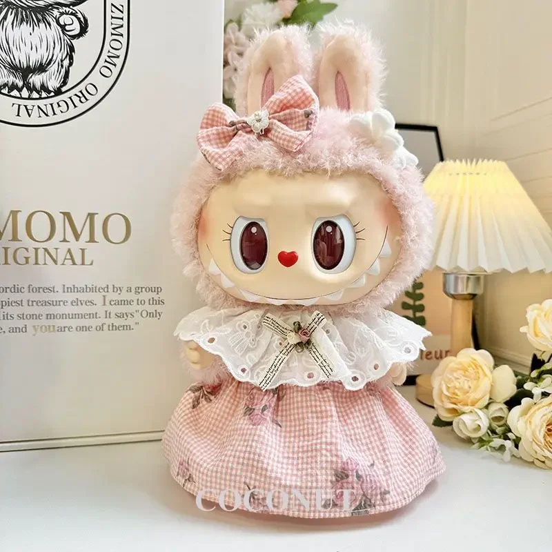 Compatible with 38cm Labubu Doll, Sweetheart Princess Dress, Cute Pattern Doll Outfit Accessories
Compatible with 38cm Labubu Doll, Sweetheart Princess Dress, Cute Pattern Doll Outfit Accessories