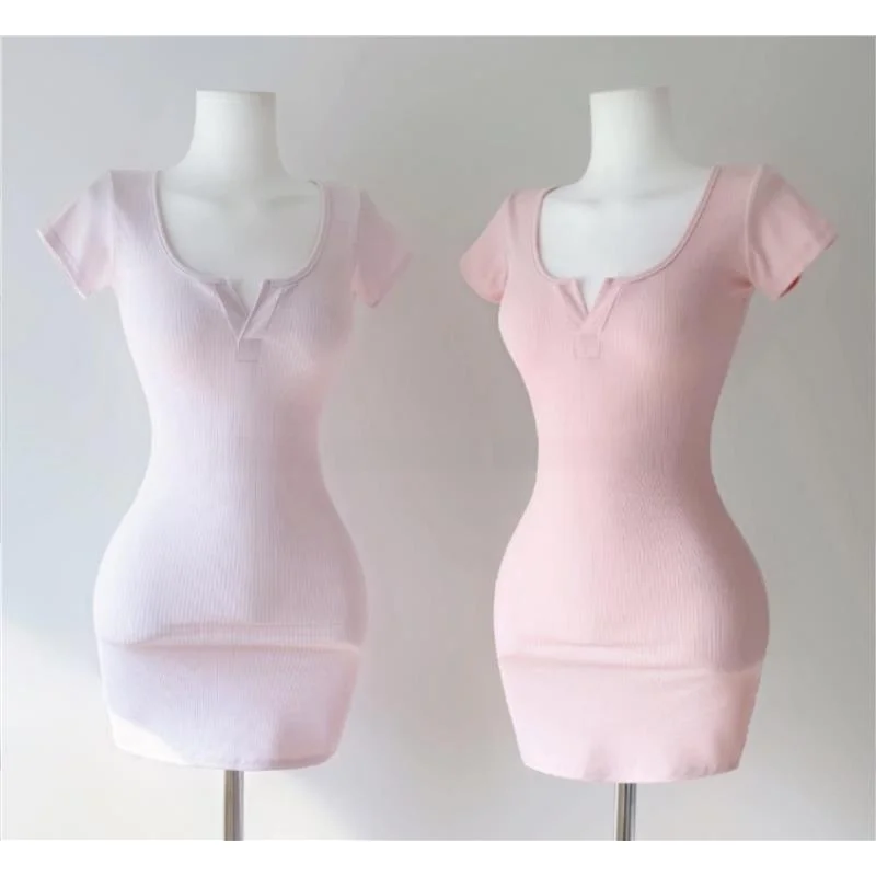 51STUDIO Korean Style Dress UV Collar Chest Slit Pastel Color Mesh Material Women's Summer Short Sleeve Wrap around Skirt
51STUDIO Korean Style Dress UV Collar Chest Slit Pastel Color Mesh Material Women's Summer Short Sleeve Wrap around Skirt