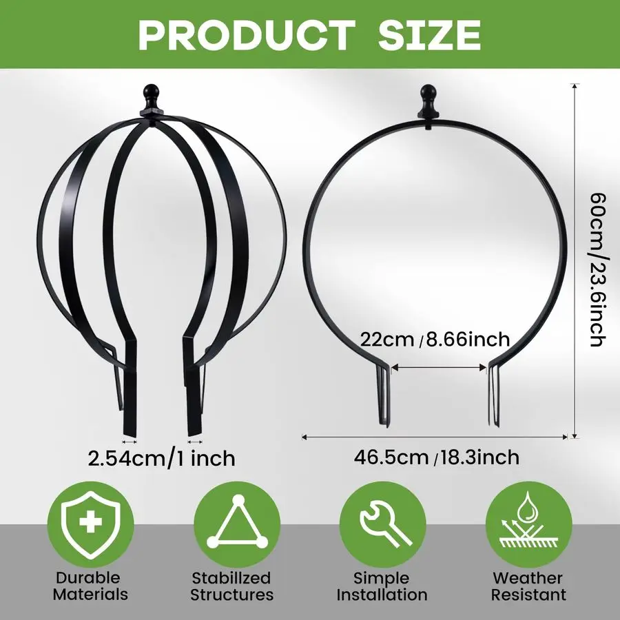 Круглая черная металлическая садовая решетка 18x22 для вьющихся растений, для использования в помещении и на улице, для цветов, топиария, идеально подходит для растений в горшках
Круглая черная металлическая садовая решетка 18x22 для вьющихся растений, для использования в помещении и на улице, для цветов, топиария, идеально подходит для растений в горшках